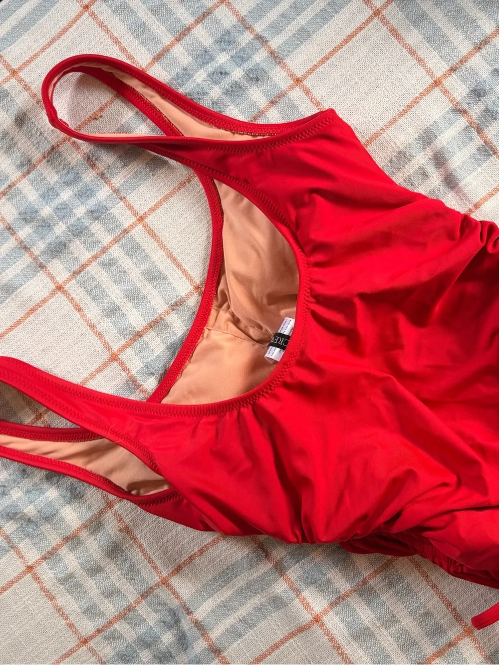 NWOT J Crew Cinched Red One Piece